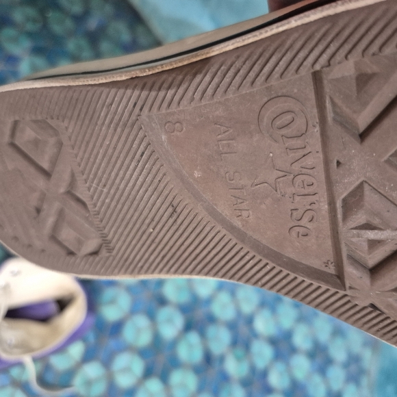 💘 Converse Purple High-Top Sneakers Mens 8 - Picture 9 of 13